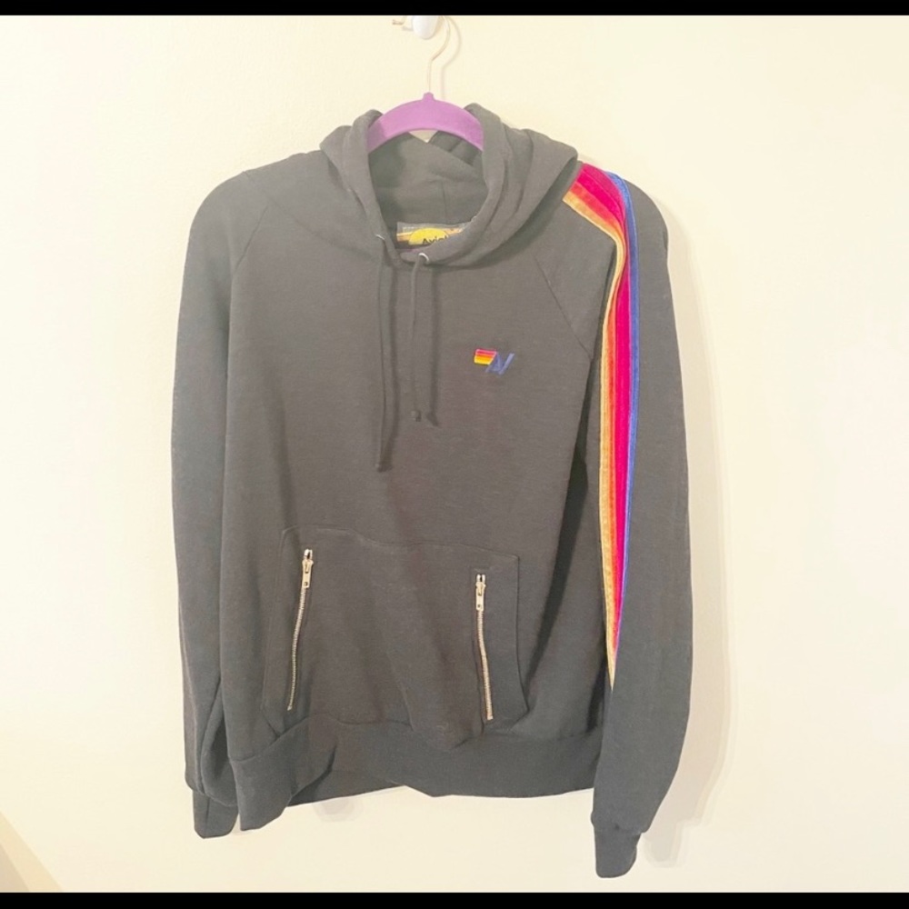 Aviator Nation Velvet Rainbow Stripe Large